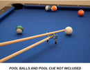 2-Piece Billiards Pool Cue Stick and Brass Screw-on Bridge Head Set