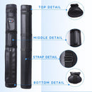2x2 Hard Oval Billiard Pool Cue Stick Carrying Case (5 Colors)