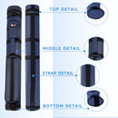 2x2 Hard Oval Billiard Pool Cue Stick Carrying Case (5 Colors)