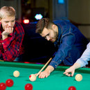 2 1/8" Set of 10 White/Red Professional Regulation Size Bumper Pool Ball