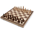 15" Folding Wooden Chess Board Game Set