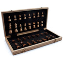 15" Folding Wooden Chess Board Game Set