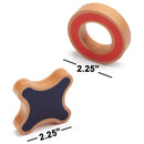 Classic Family Board Game, 10" Wooden Tic-Tac-Toe Game Set for Home Décor