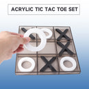Classic Family Board Game, 12" Giant Acrylic Tic-Tac-Toe Game Set for Home Décor