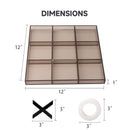 Classic Family Board Game, 12" Giant Acrylic Tic-Tac-Toe Game Set for Home Décor