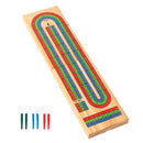 3-Track Color Coded Foldable Travel Cribbage Board Game - Three-Wins Imports, LLC