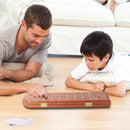 3-Track Wooden Cribbage Board Game with Playing Cards and Metal Pegs