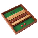 2-Player 12 Numbers Wooden Shut The Box Board Game, Pub Board Dice Game