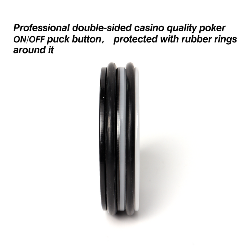 Double-Sided Acrylic Casino Craps ON/Off Puck Button, 3" Diameter for Casino Poker Game,Casino Party