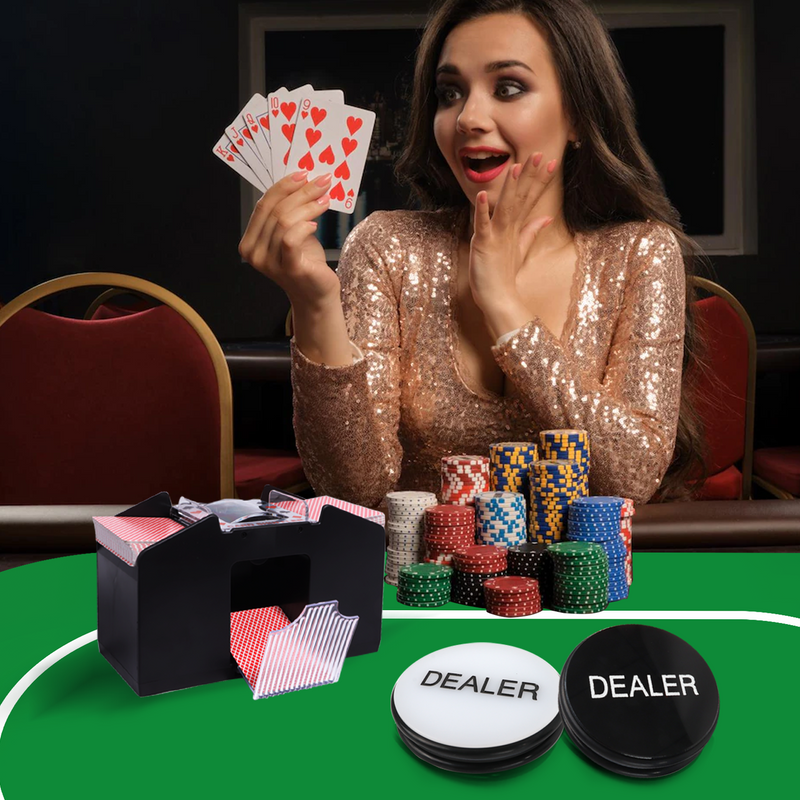 Double-Sided Casino Grade Acrylic Poker Dealer Puck Button, 3" Diameter for Casino Poker Game,Gambling Card Game