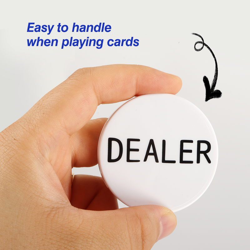 2" Small Blind, Big Blind, Dealer Puck Buttons-Casino Texas Hold‘em Poker Dealer Accessory(3pcs/set)