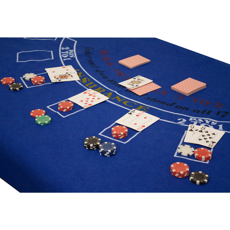 36"x72" Portable Casino Blackjack Tabletop Layout Felts Professional Casino Table Top Mats