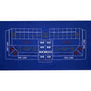 36" x 72" Blue Portable Casino Craps Tabletop Felt Layout Mat