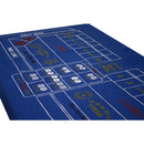 36" x 72" Blue Portable Casino Craps Tabletop Felt Layout Mat