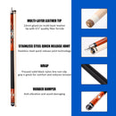 58" 2-Piece Canadian Maple Portable Carrying Billiard Pool Cue Stick (Brown)