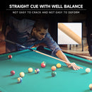 Set of 4 58" Canadian Maple Hardwood Billiard Pool Cue Sticks Set (Multi-Color)