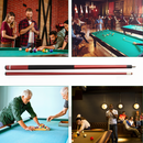 58" 2-Piece Matte Red Fiberglass Graphite Composite Billiard Pool Cue Stick