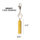 Pool Cue Tip Shaper Pick Pricker Metal Repair Tool Needle Thorn Tool with Keychain - Gold