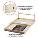 4' x 2' Regulation Size Solid Wood Cornhole Toss Game Set with 8 Bean Bags