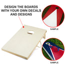 4' x 2' Regulation Size Solid Wood Cornhole Toss Game Set with 8 Bean Bags