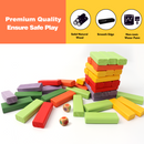 Multi-Color Mini Tumbling Timbers, Wooden Blocks Stacking Game - Three-Wins Imports, LLC