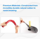 Rubber Horseshoe Game Set with Horseshoes, Rubber Mats with Posts