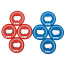 Red/Blue Set of 8 Replacement Washers with Bottle Opener for Lawn Game